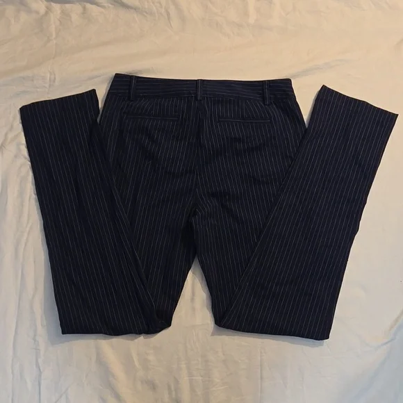 Land's End Navy pinstripe women's pants 12T - Picture 4 of 4